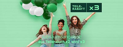 Skoda Jubiläumsangebot: Drei sich freuende Frauen mit Luftballons (Skoda)