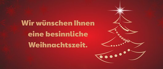 Roter Hintergrund mit Weihnachtsmotiv (Pixabay)
