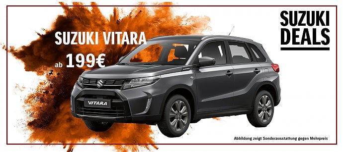 Suzuki Modell Vitara mit 199 EURO monatlicher Leasingrate